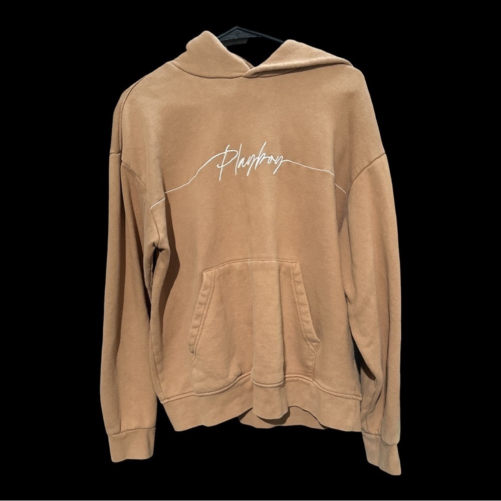Pacsun Playboy Hoodie Tan Medium